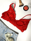 Flowery Lace Bra - zettrobe