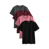 Pack Of Four Solid Crew Neck T-Shirts