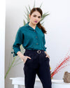 Hem Shirt-Green - zettrobe