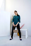 Hem Shirt-Green - zettrobe