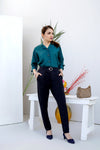 Hem Shirt-Green - zettrobe