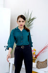 Hem Shirt-Green - zettrobe