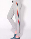 Striped Tape Side Drawstring Jogger Pants - zettrobe