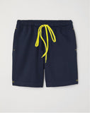 Navy Blue Pique Shorts