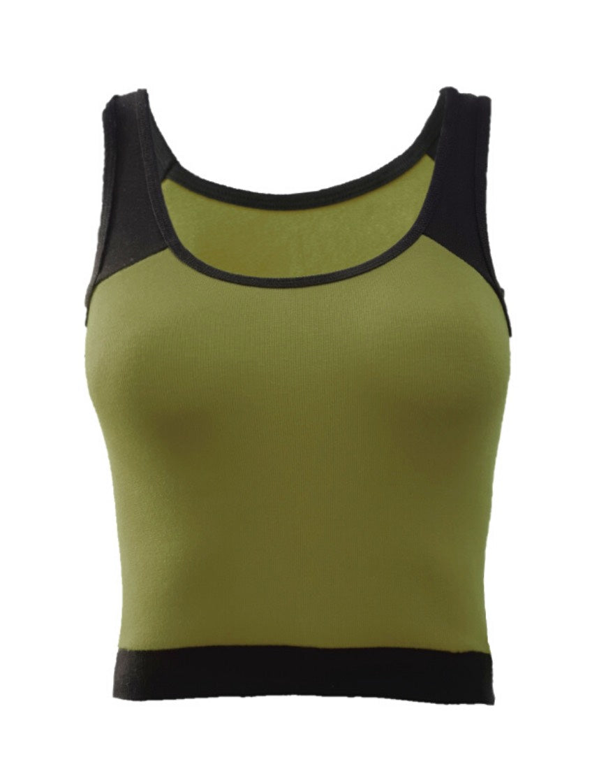 Olive Green Tank Top