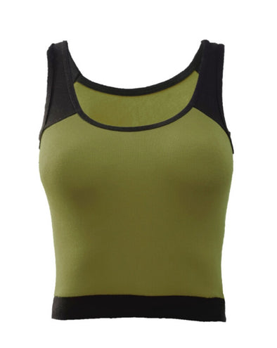 Olive Green Tank Top - zettrobe