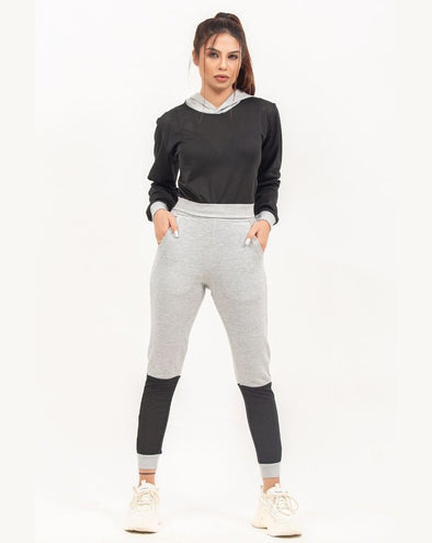 Contrast Mesh Top & Pants - zettrobe