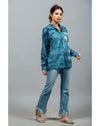 Tie-Dye Butterfly Tunic Top – Blue - zettrobe